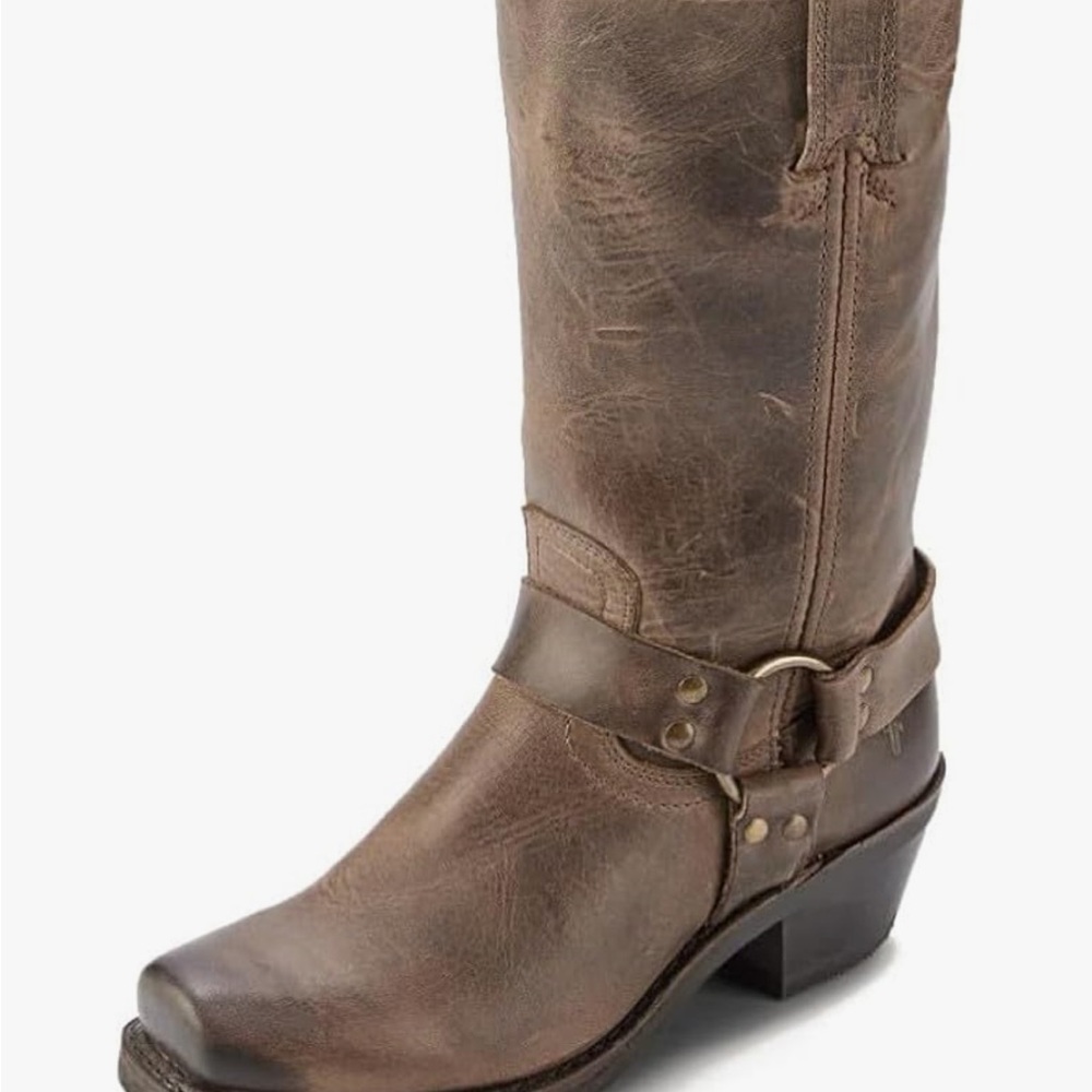 FRYE Harness Boots in Smoke